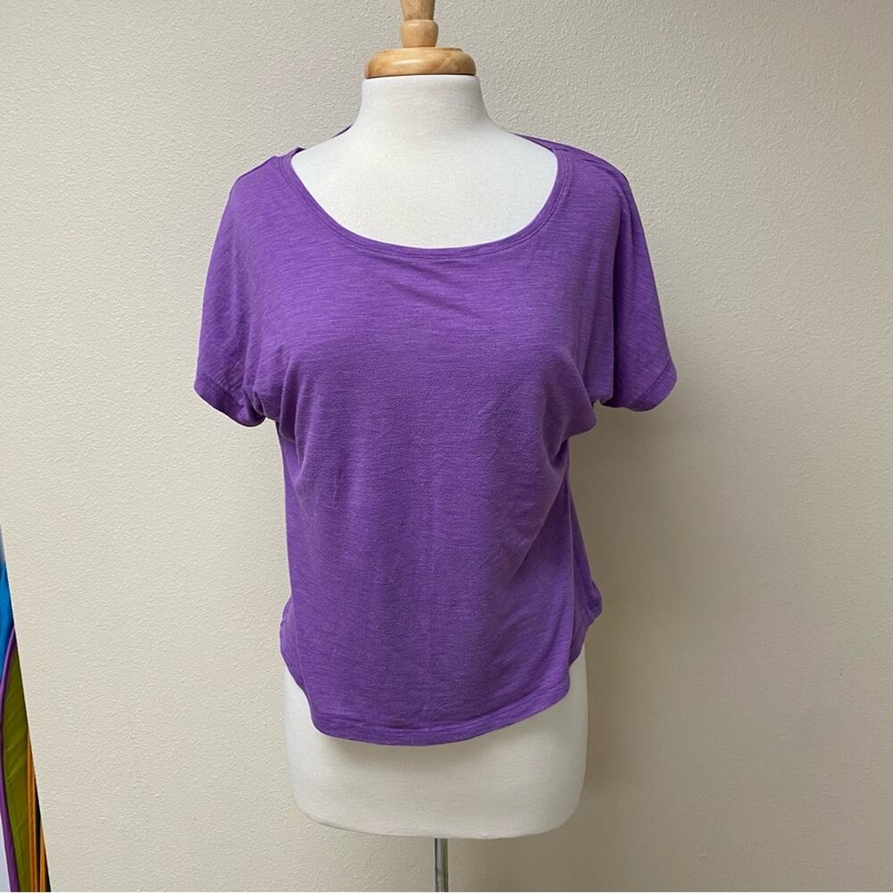 Delia*s Basic Short Sleeve Tee Purple Medium